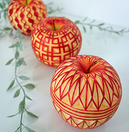 フルーツカービングりんご