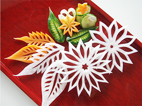 フルーツカービング体験1