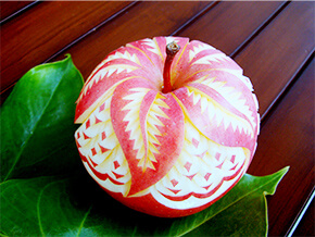 フルーツカービング体験2